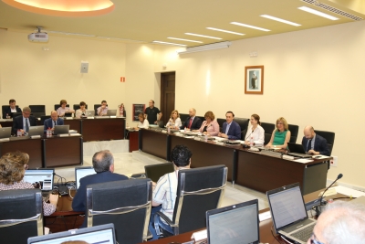 Vista general de la sesión ordinaria de Consejo de Gobierno celebrada hoy.