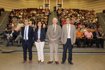 De izqda. a dcha, Francisco Romero, Mara Teresa Roldn, Jen Marie Lehn y Manuel Blzquez