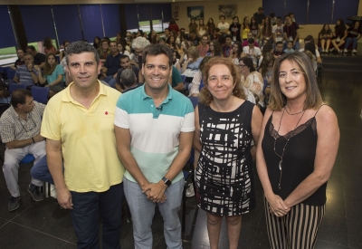 De izquierda a derecha, Jos Manuel Roldn, ngel R. Lpez, Carmen Michn, Julia Romero