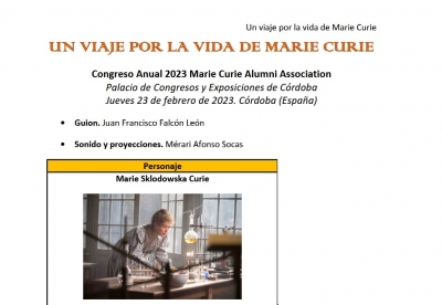 Una obra de teatro recorrerá la vida de Marie Curie en un encuentro organizado por la UCO