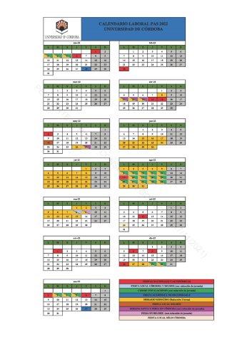 Calendario UCO 2022