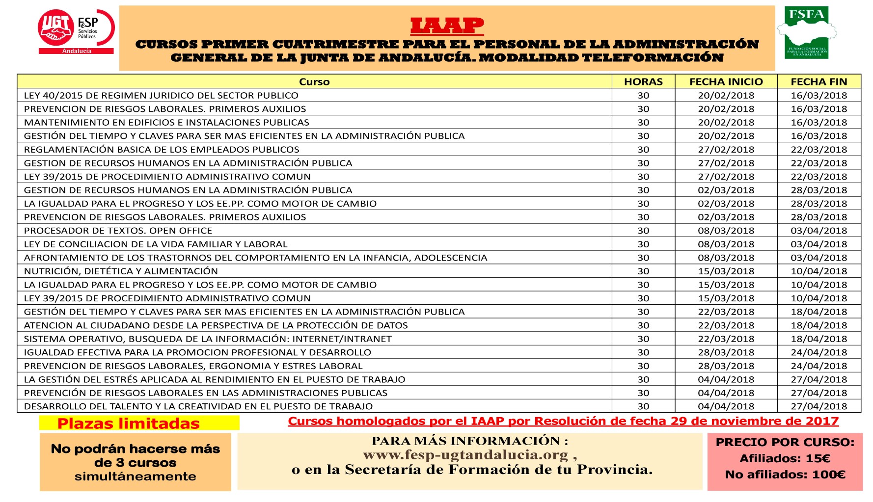 CARTELCURSOS UGT IAAP 1 cuatrimestre 2