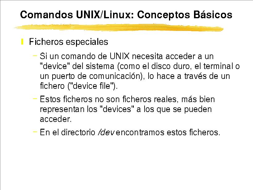 Comandos UNIX/Linux: Conceptos Básicos