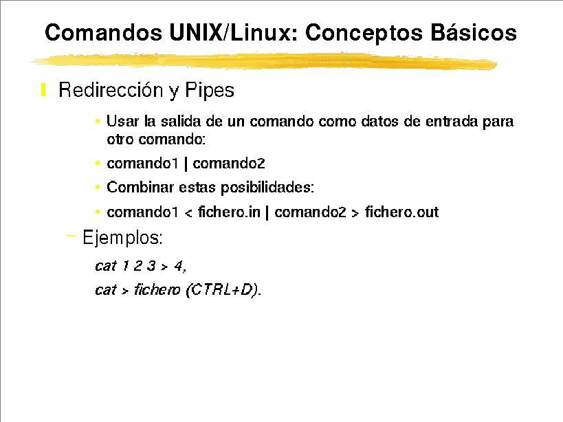 Comandos UNIX/Linux: Conceptos Básicos